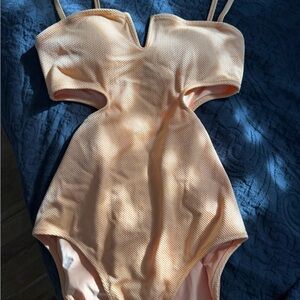 Aerie Peach One Piece Swimsuit
